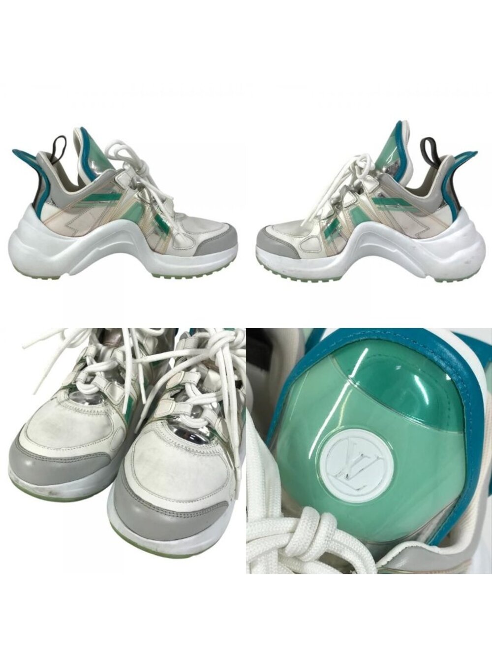 Louis Vuitton Sneakers Akrite Leather White - Picture 7 of 9